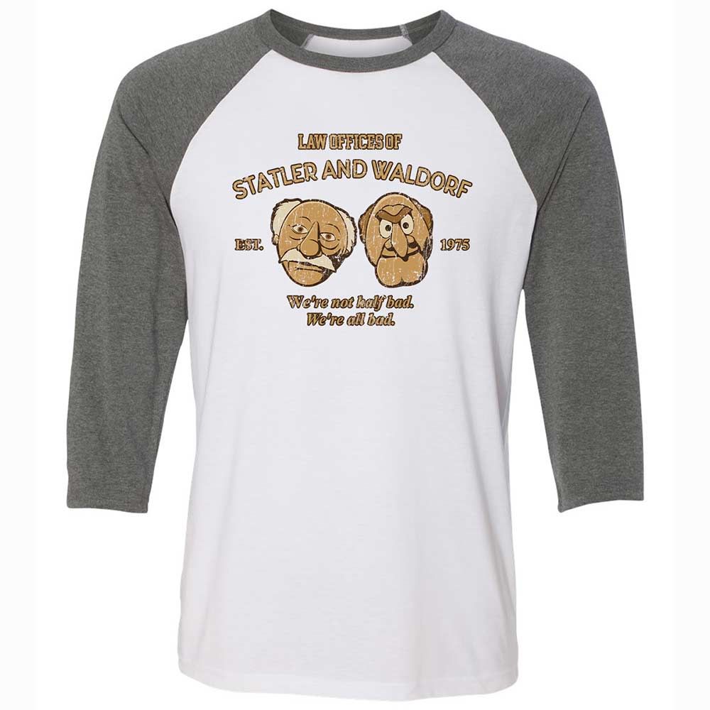 Unisex 3/4 Baseball Tee - B1F2XEC6 - White/Deep Heather - 11