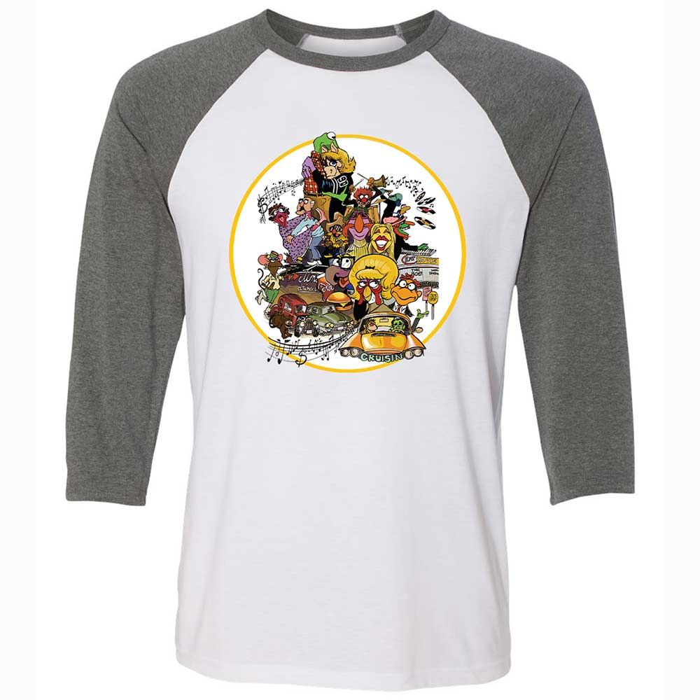 Muppet Graffiti - White/Deep Heather - 11