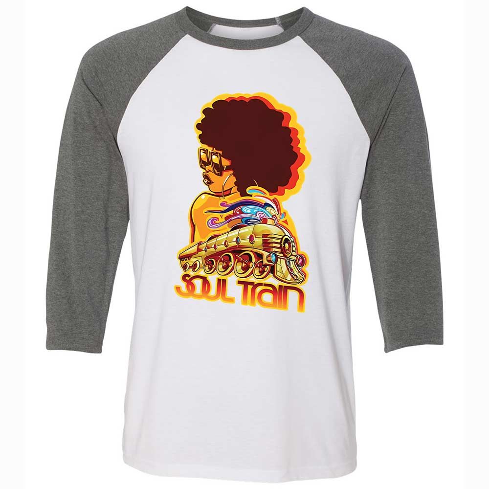 Unisex 3/4 Baseball Tee - MTQELAYL - White/Deep Heather - 11