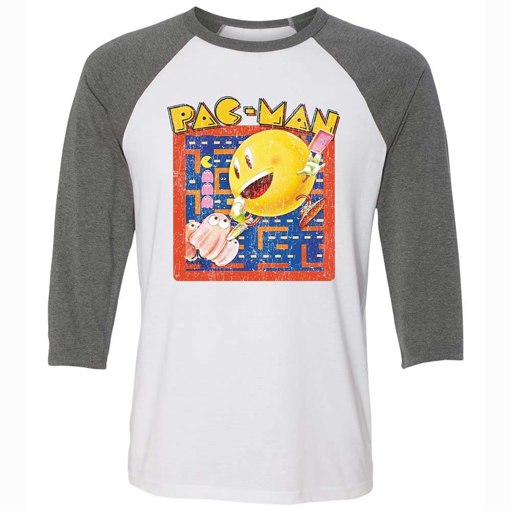 Unisex 3/4 Baseball Tee - 8XQQW4B5 - White/Deep Heather - 11