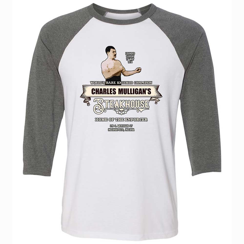 Unisex 3/4 Baseball Tee - M4SLX93K - White/Deep Heather - 11