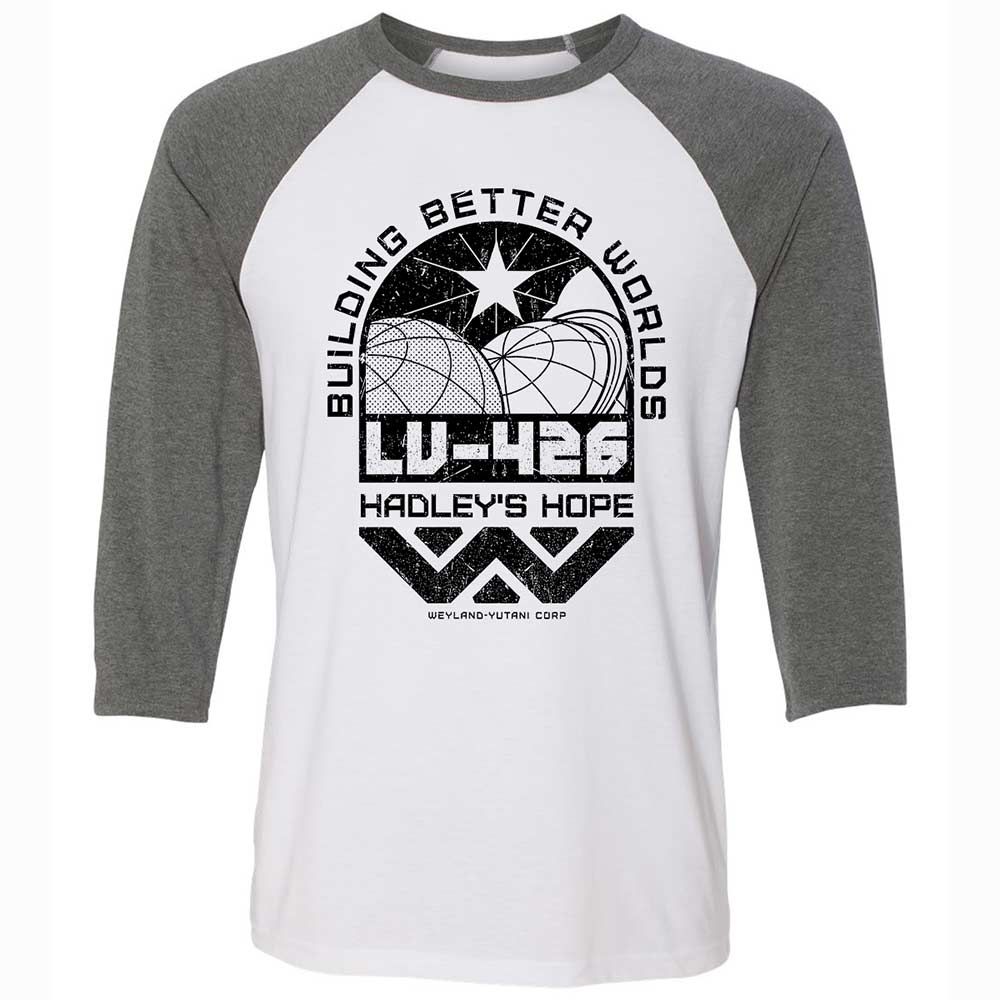 Unisex 3/4 Baseball Tee - QNAEKKTP - White/Deep Heather - 11