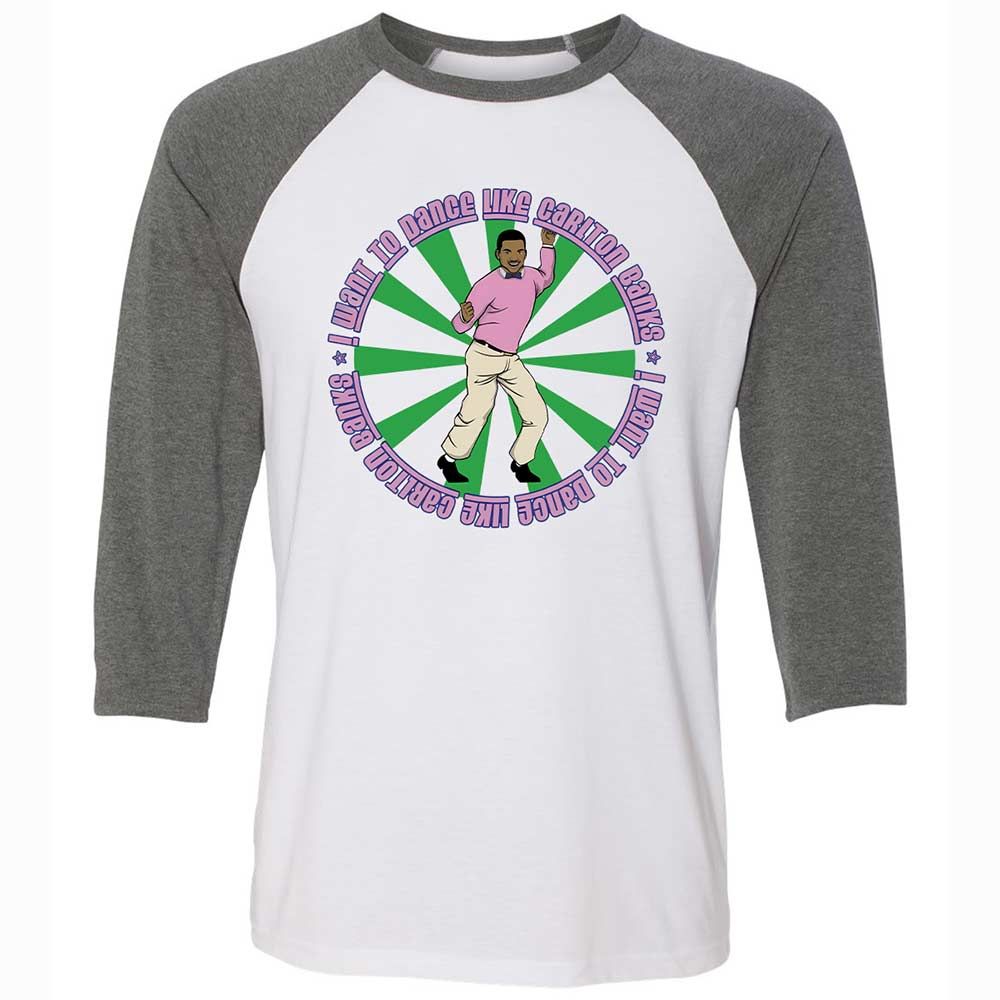 Unisex 3/4 Baseball Tee - QVMM5C3E - White/Deep Heather - 11