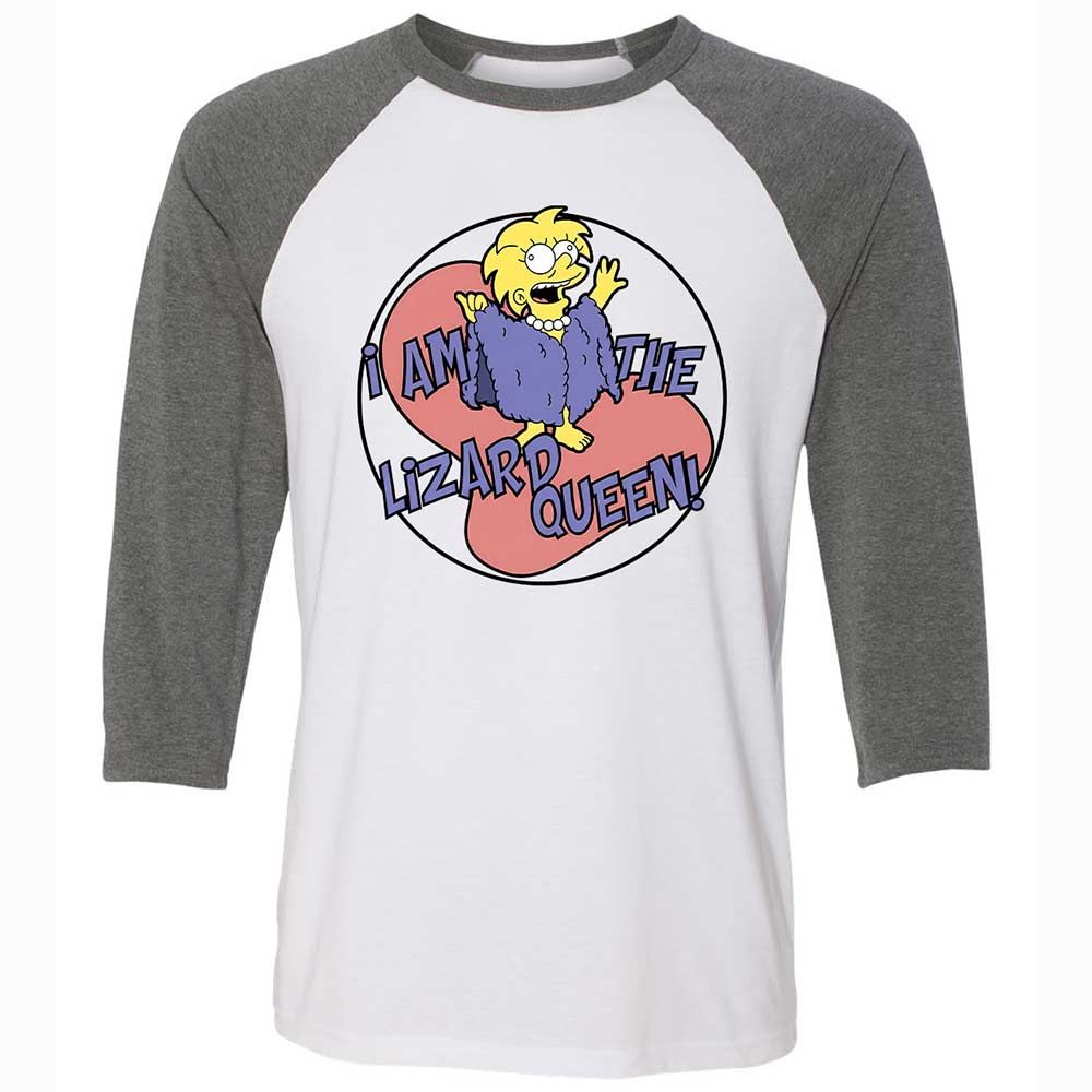I am the Lizard Queen - White/Deep Heather - 11