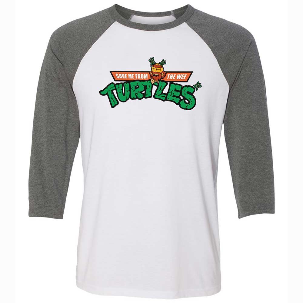 Save Me From The Wee Turtles - White/Deep Heather - 11