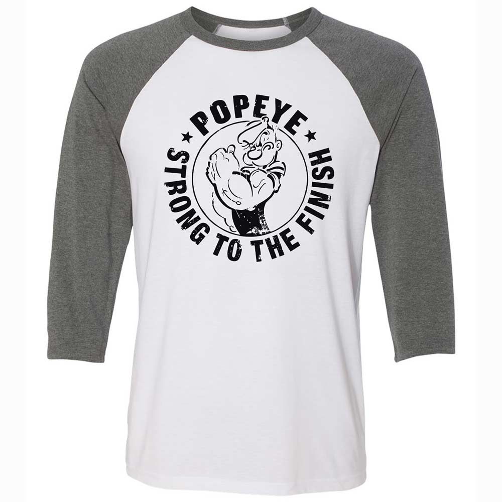 Unisex 3/4 Baseball Tee - 9WKWUFMW - White/Deep Heather - 11