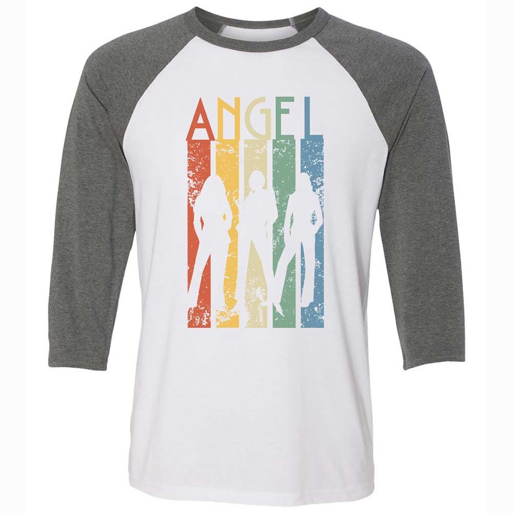 Unisex 3/4 Baseball Tee - HRKVRHLZ - White/Deep Heather - 11
