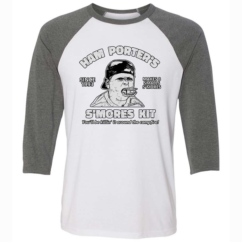 Unisex 3/4 Baseball Tee - 3MUKLEGK - White/Deep Heather - 11