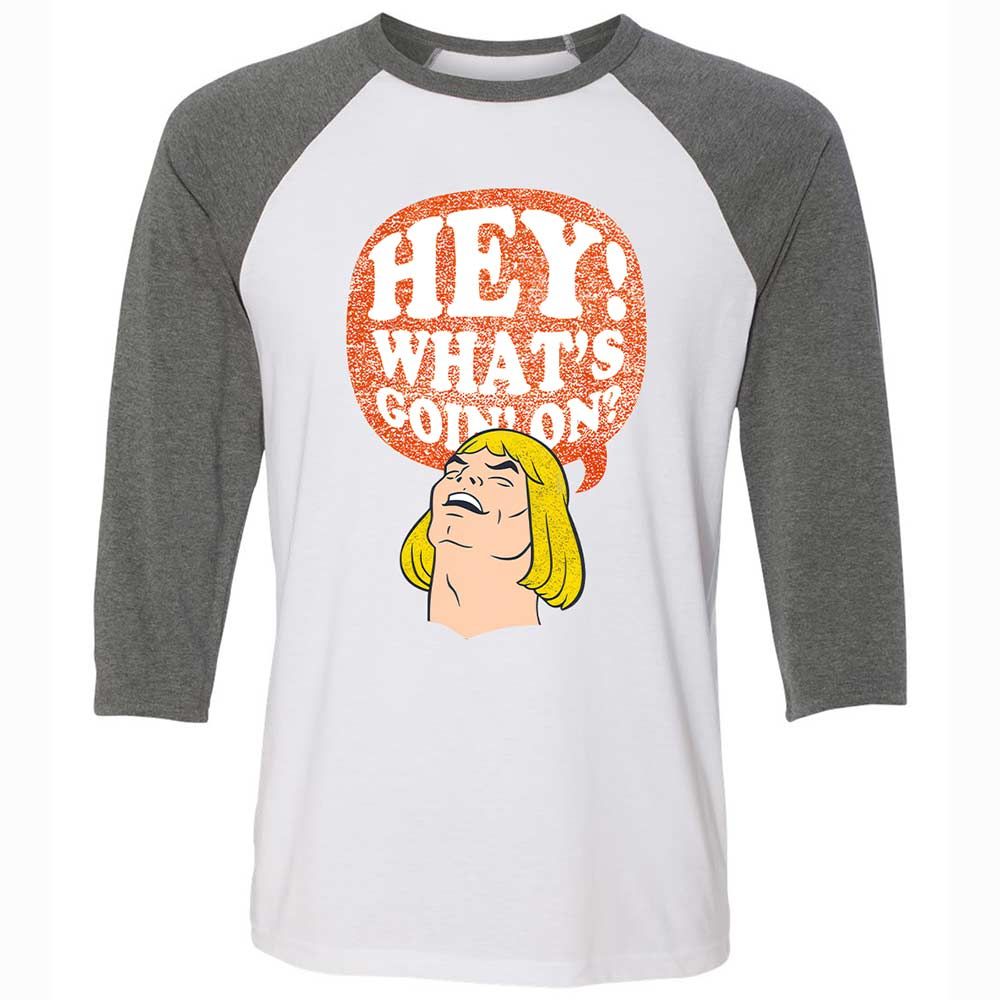Unisex 3/4 Baseball Tee - QK6ZXC3W - White/Deep Heather - 11
