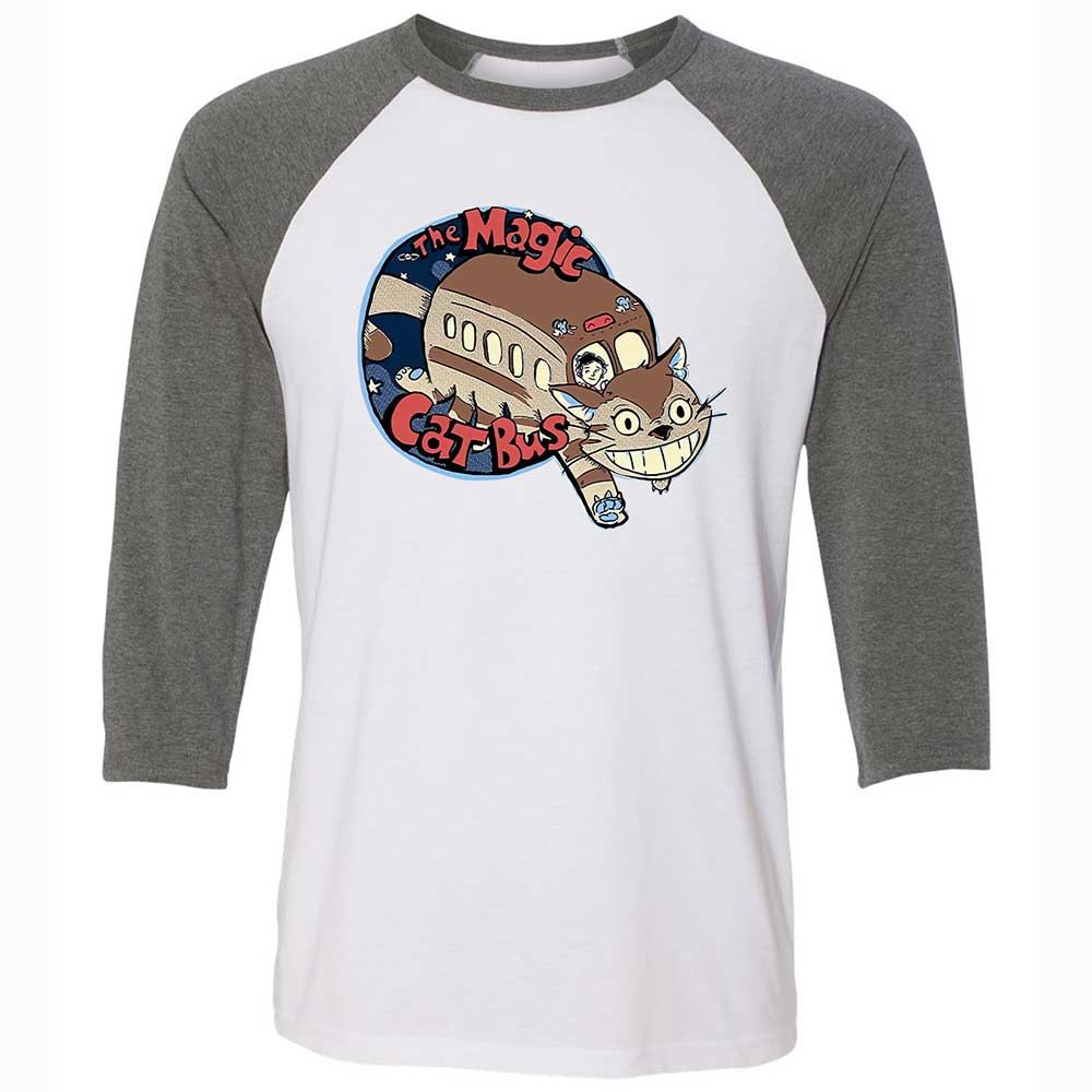 The Magic Catbus - White/Deep Heather - 11