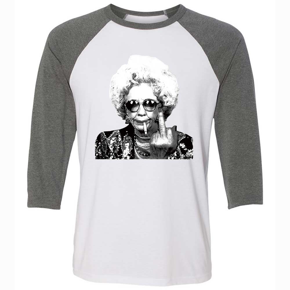 Badass Grandma - White/Deep Heather - 11