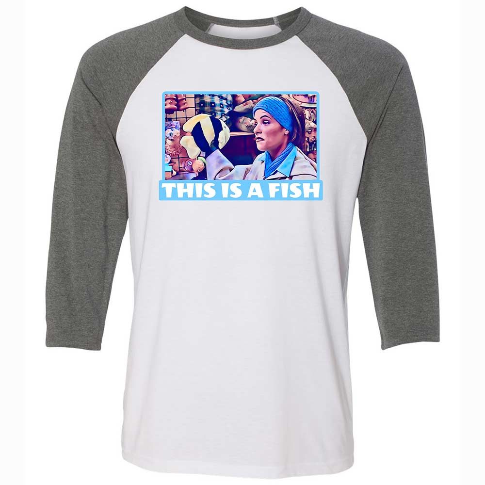 Unisex 3/4 Baseball Tee - QNZRDZD5 - White/Deep Heather - 11