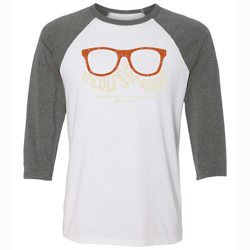 Unisex 3/4 Baseball Tee - BZ8E8H8B - White/Deep Heather - 11