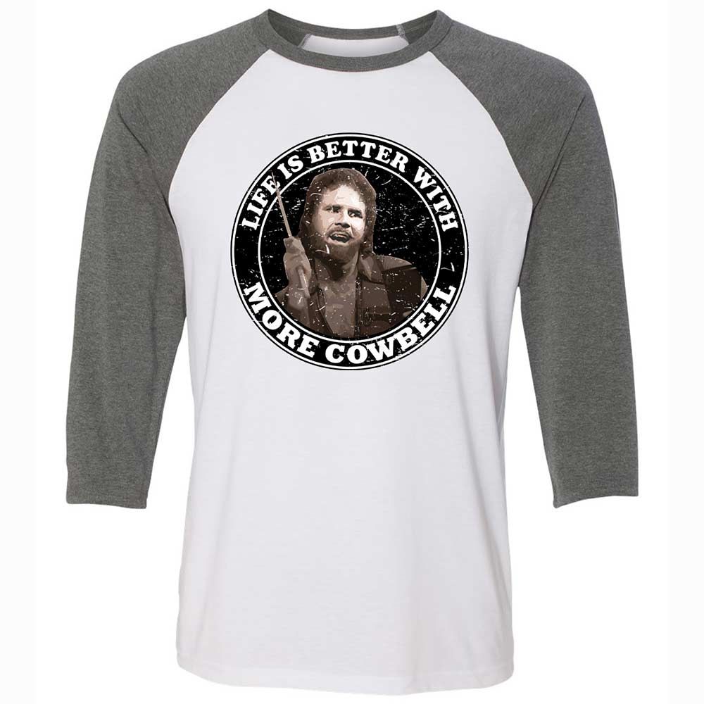 Unisex 3/4 Baseball Tee - WVSY4ZZ3 - White/Deep Heather - 11