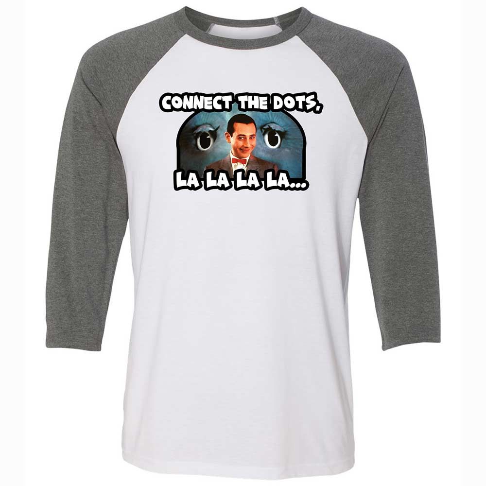 Unisex 3/4 Baseball Tee - L6859H1L - White/Deep Heather - 11