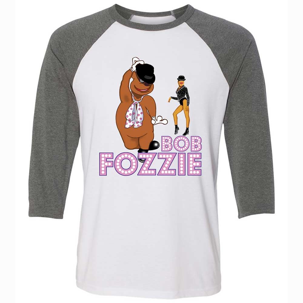 Unisex 3/4 Baseball Tee - TA7BLWBK - White/Deep Heather - 11