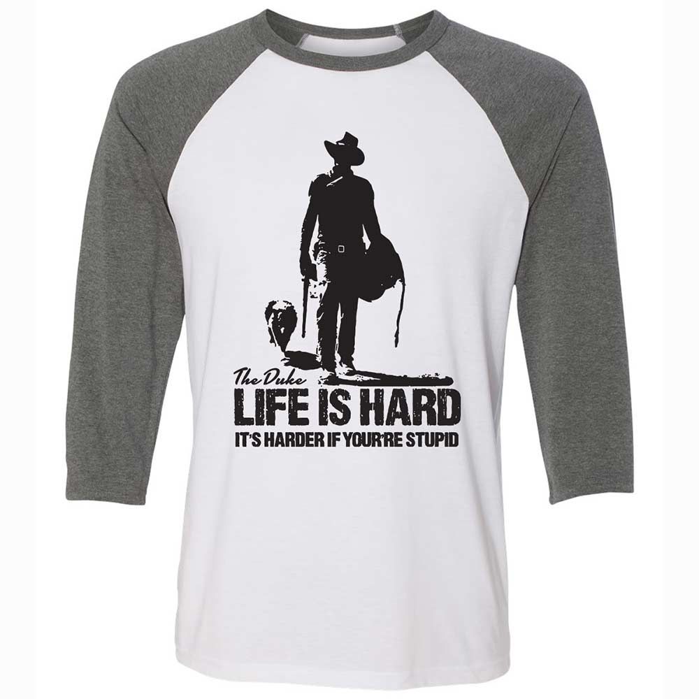 Life is hard - White/Deep Heather - 11