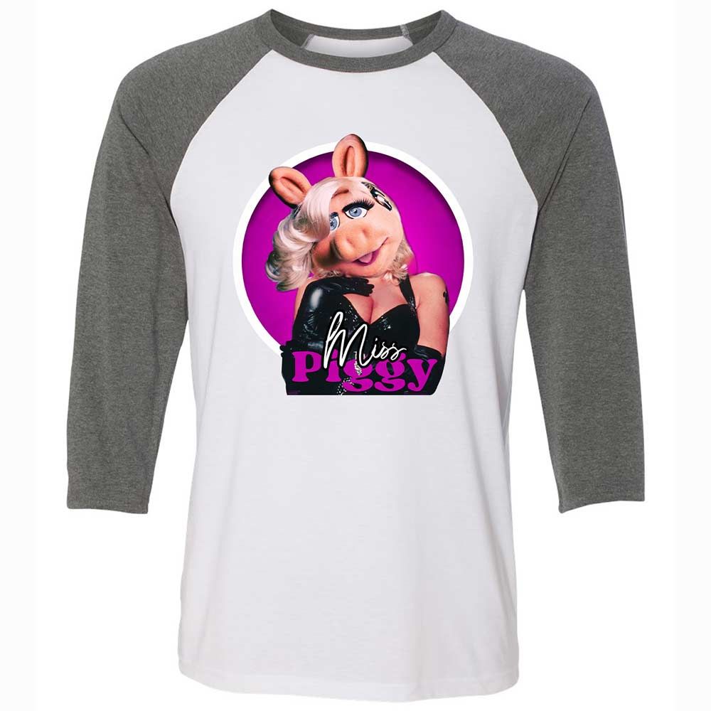 Unisex 3/4 Baseball Tee - LMEGG2W4 - White/Deep Heather - 11