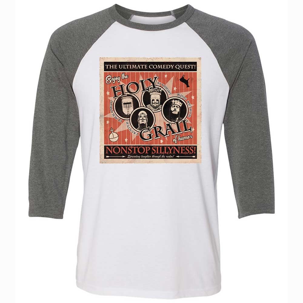 Unisex 3/4 Baseball Tee - TZJ1AZGH - White/Deep Heather - 11