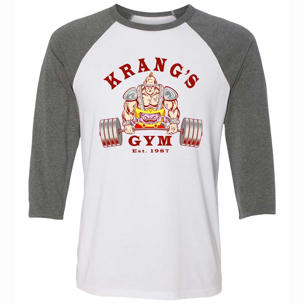 Unisex 3/4 Baseball Tee - 8GFFQMLS - White/Deep Heather - 11