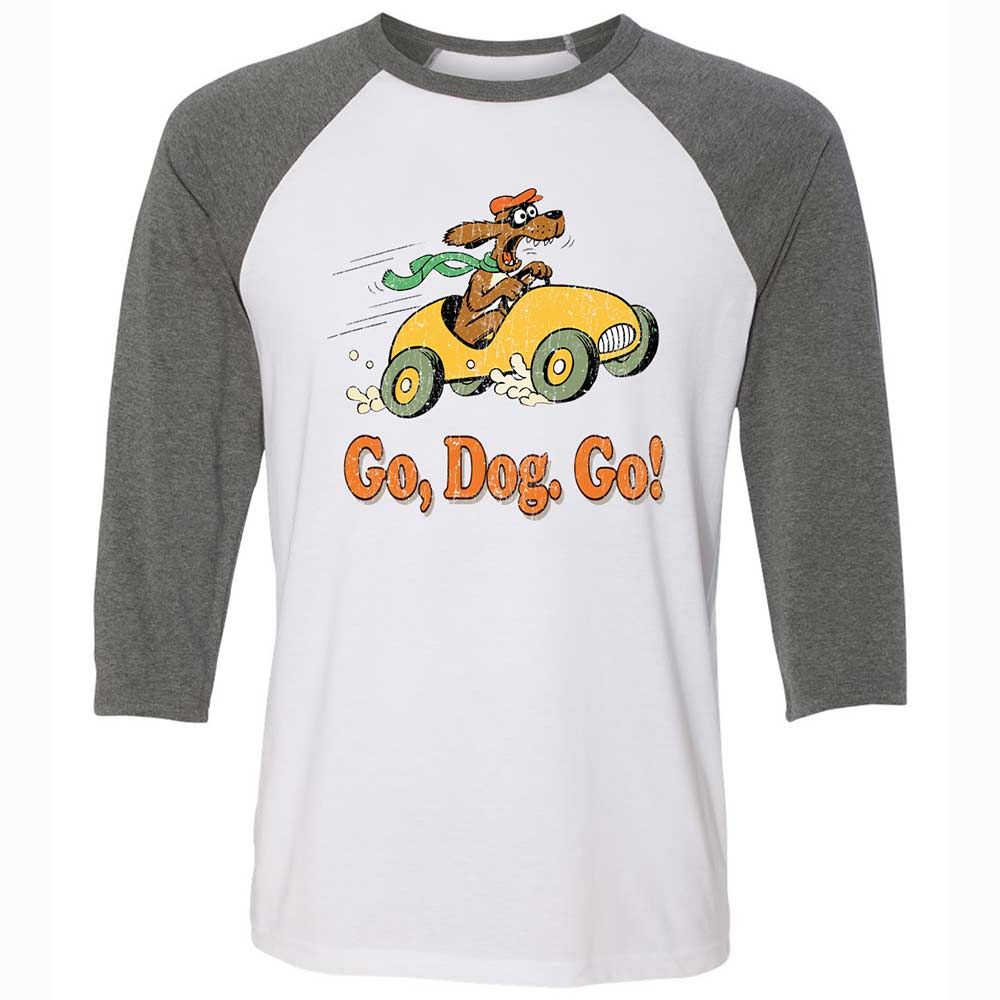 Unisex 3/4 Baseball Tee - L848D3ZR - White/Deep Heather - 11