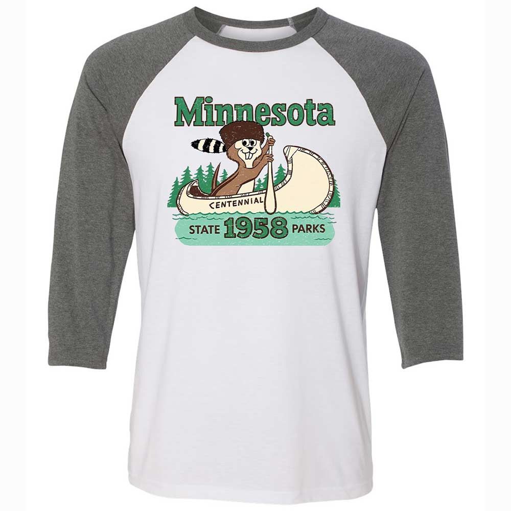 Unisex 3/4 Baseball Tee - DJWCGW46 - White/Deep Heather - 11