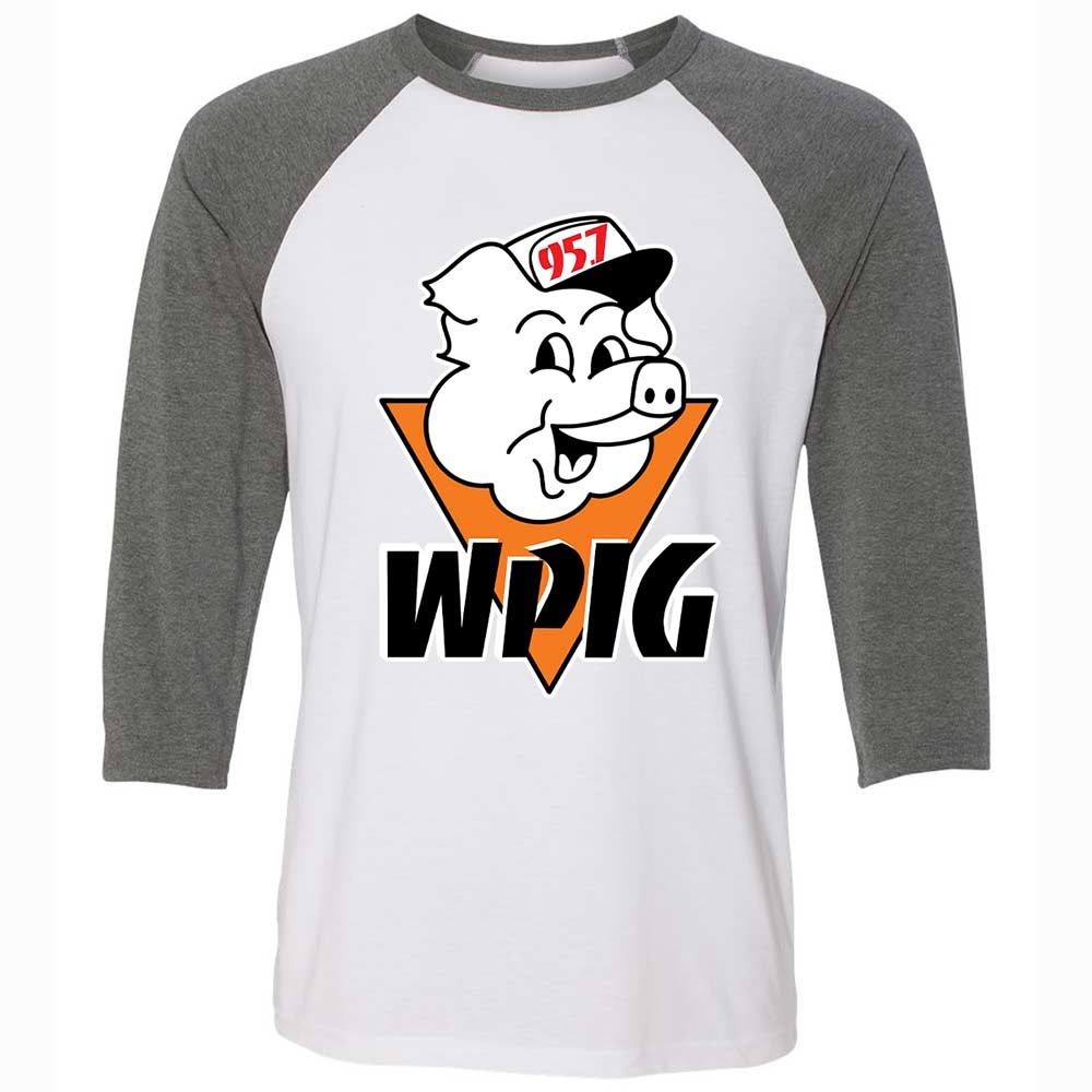 Wpig 95.7 Radio Station - White/Deep Heather - 11