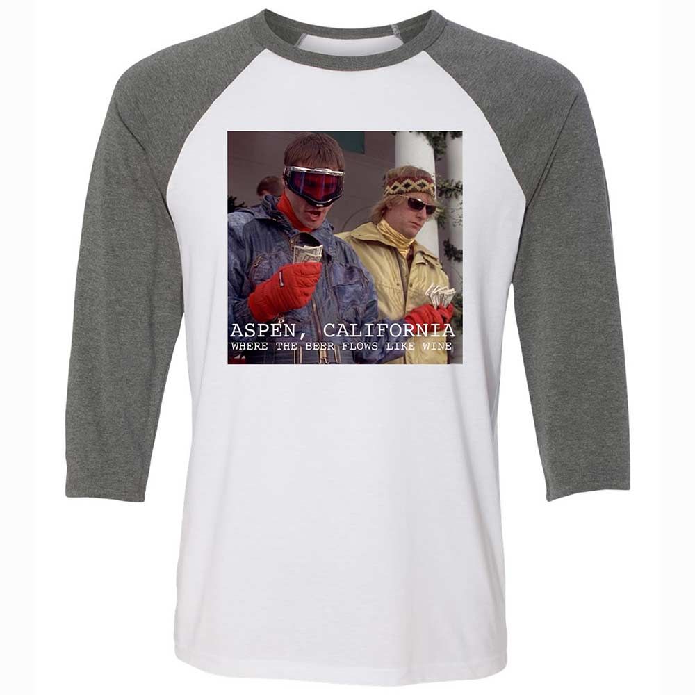 Unisex 3/4 Baseball Tee - U8GUQ3KD - White/Deep Heather - 11