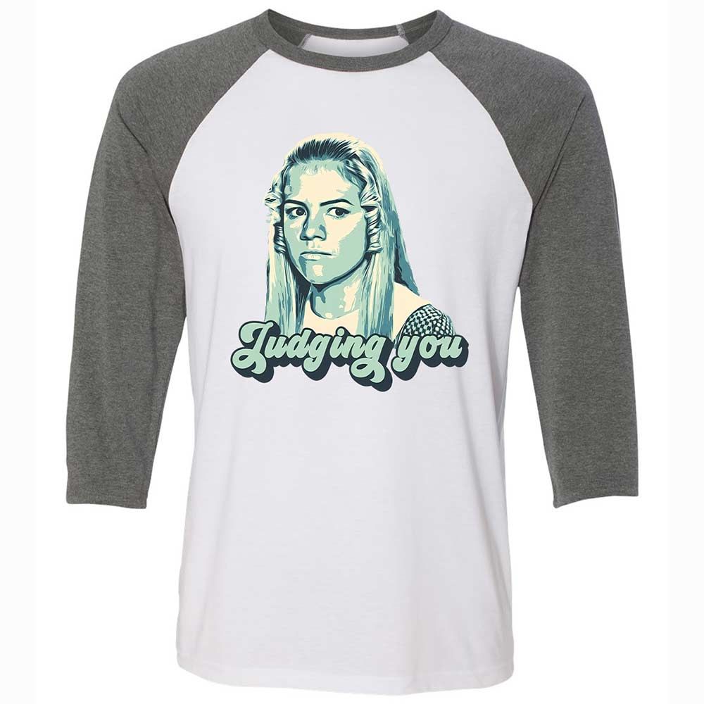 Unisex 3/4 Baseball Tee - Q47S2XFQ - White/Deep Heather - 11