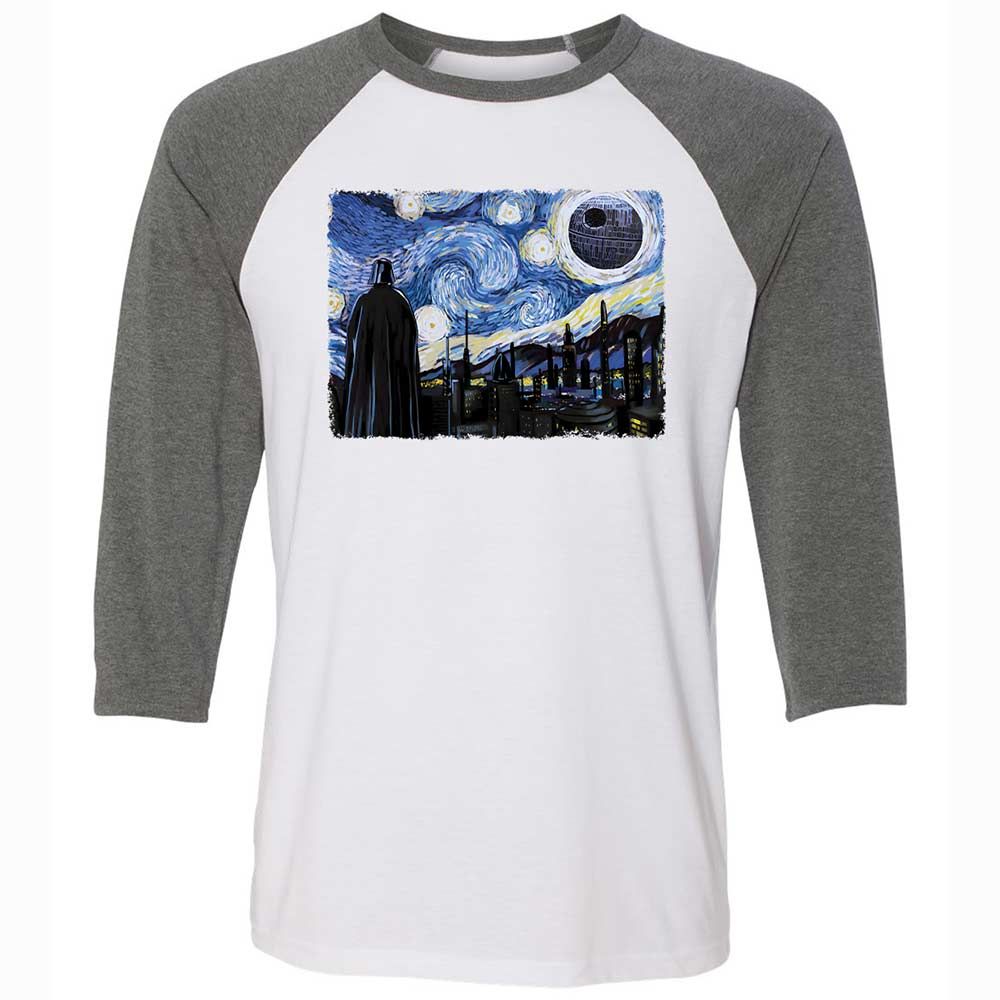 Unisex 3/4 Baseball Tee - 6Q4EQ1TC - White/Deep Heather - 11