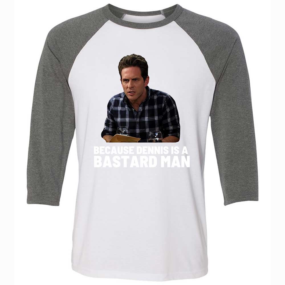 Unisex 3/4 Baseball Tee - 8Z2QSRYX - White/Deep Heather - 11