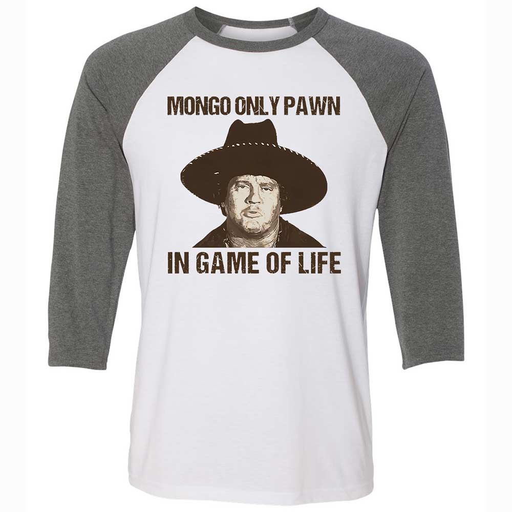 Unisex 3/4 Baseball Tee - PDFP9ZU7 - White/Deep Heather - 11