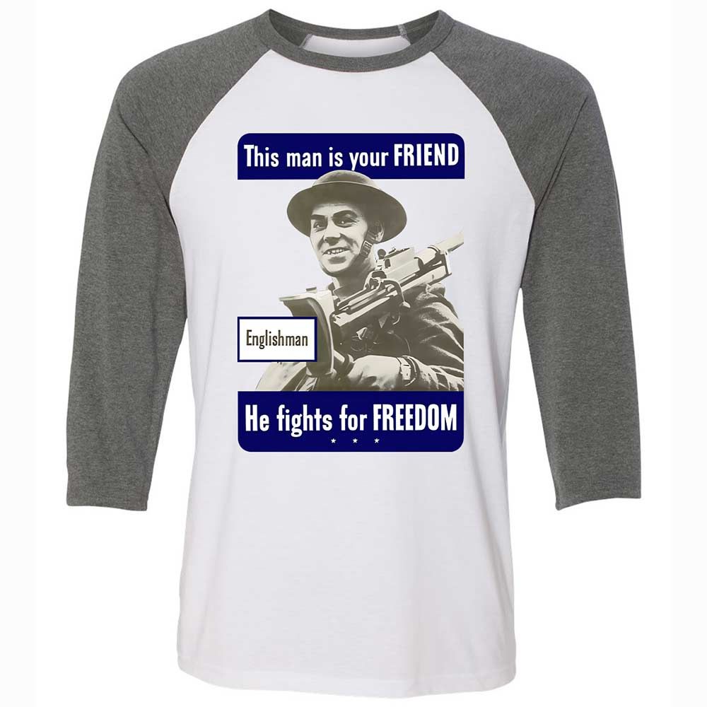 This man is your Friend - White/Deep Heather - 11