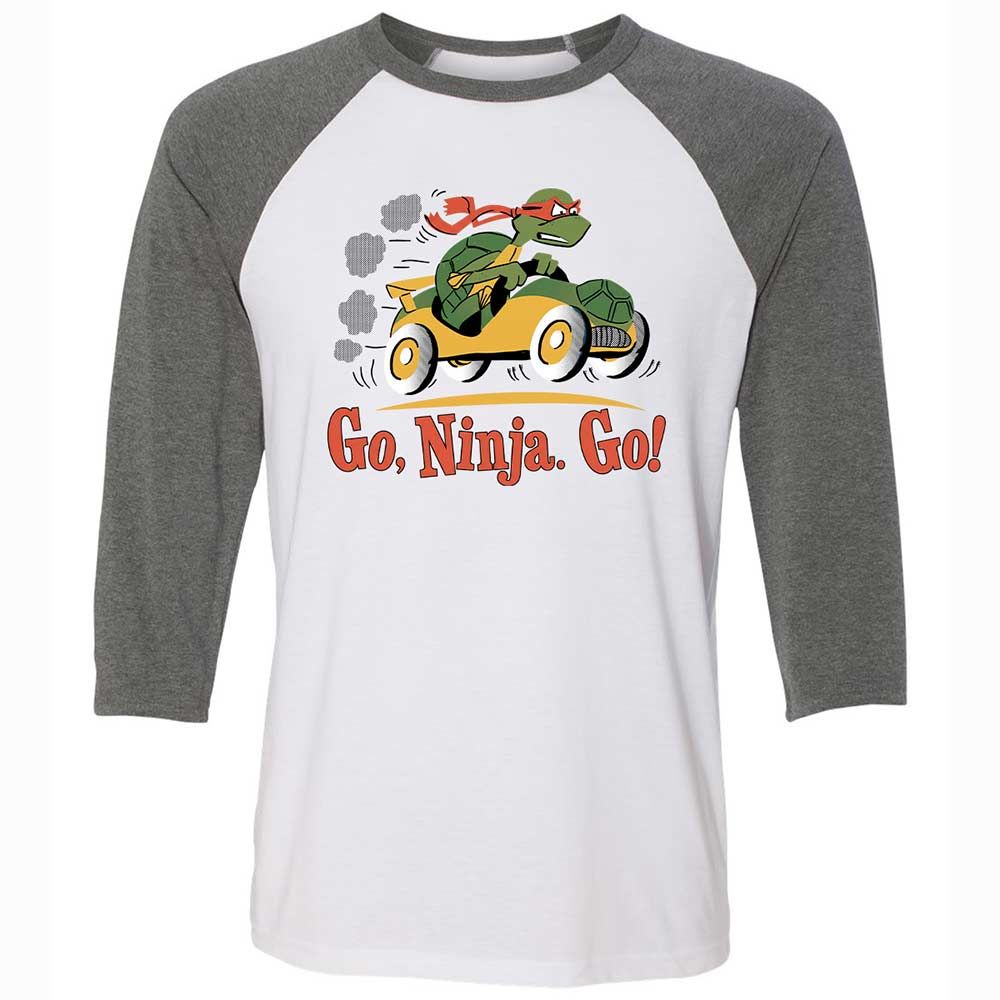 Unisex 3/4 Baseball Tee - F6ZCG5YA - White/Deep Heather - 11