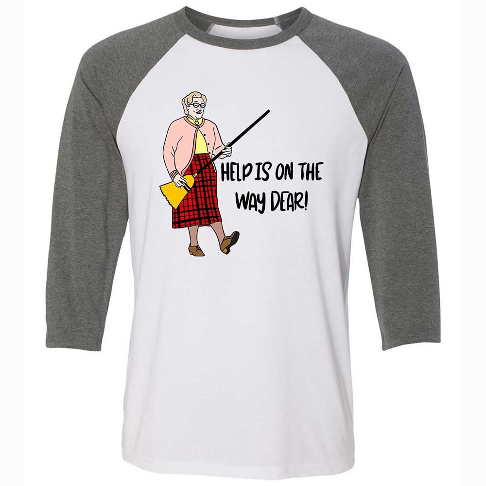 Help is on the way dear - White/Deep Heather - 11