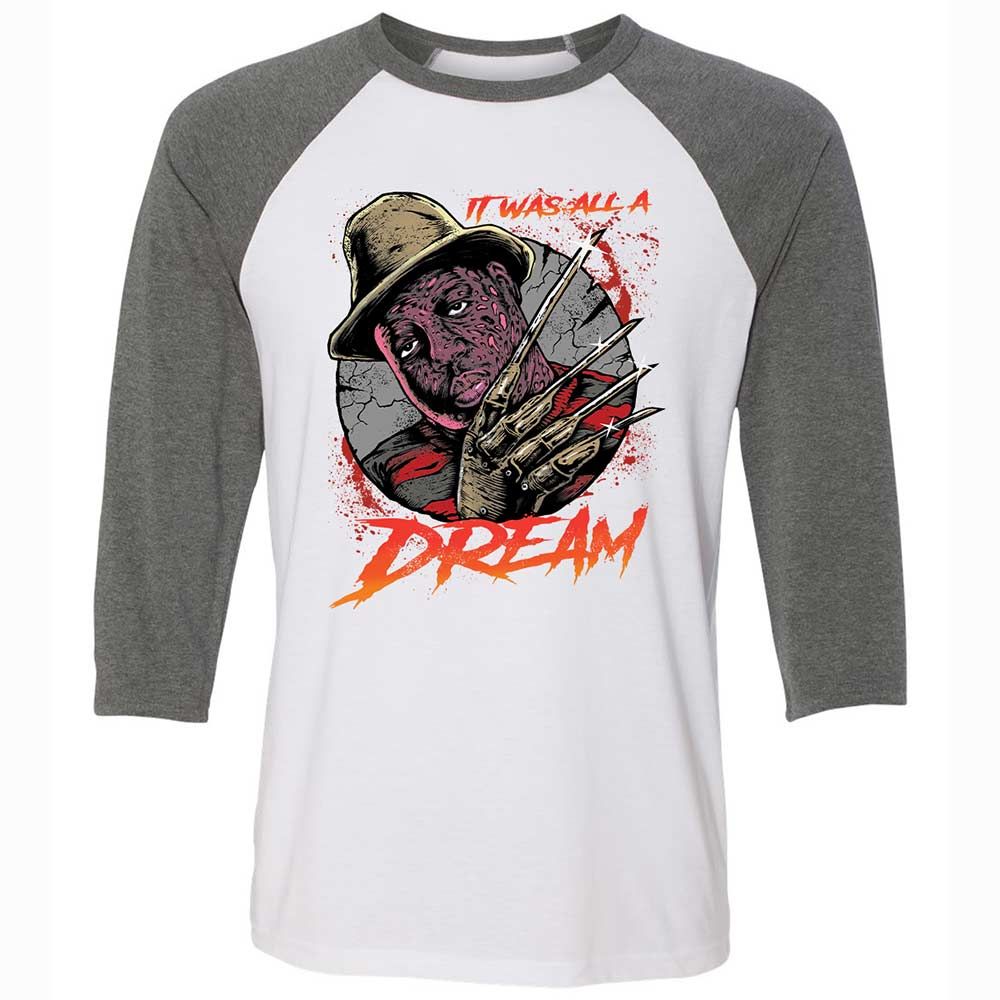 Unisex 3/4 Baseball Tee - A9HC2J68 - White/Deep Heather - 11