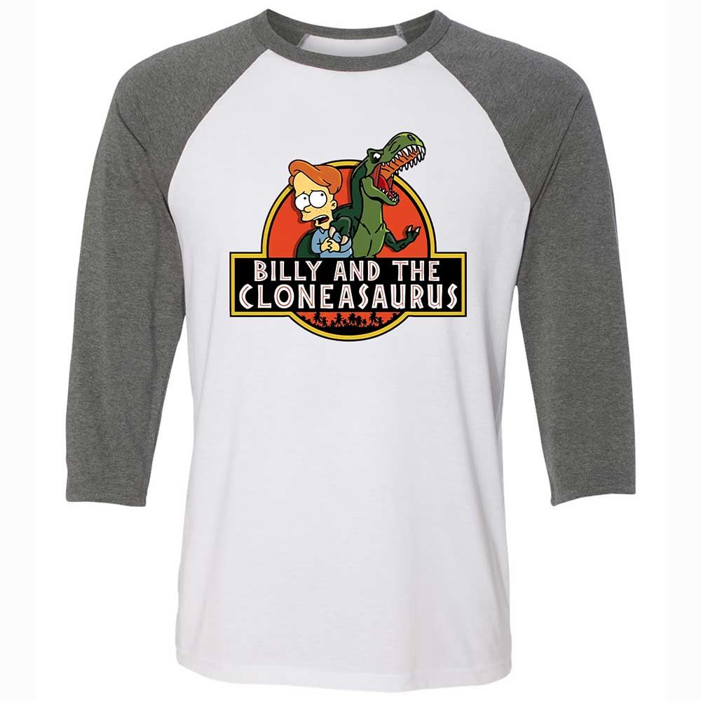 Billy And The Cloneasaurus - White/Deep Heather - 11