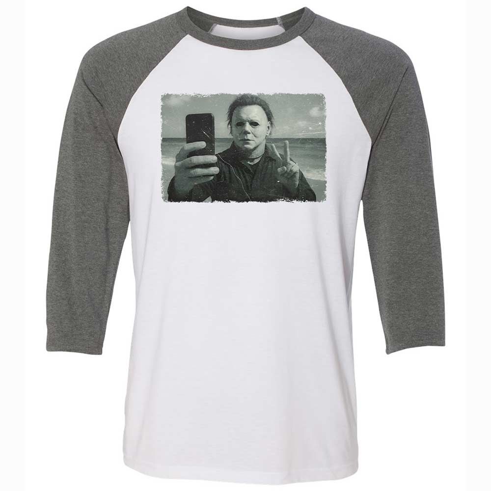 Unisex 3/4 Baseball Tee - 8VNXU8HL - White/Deep Heather - 11