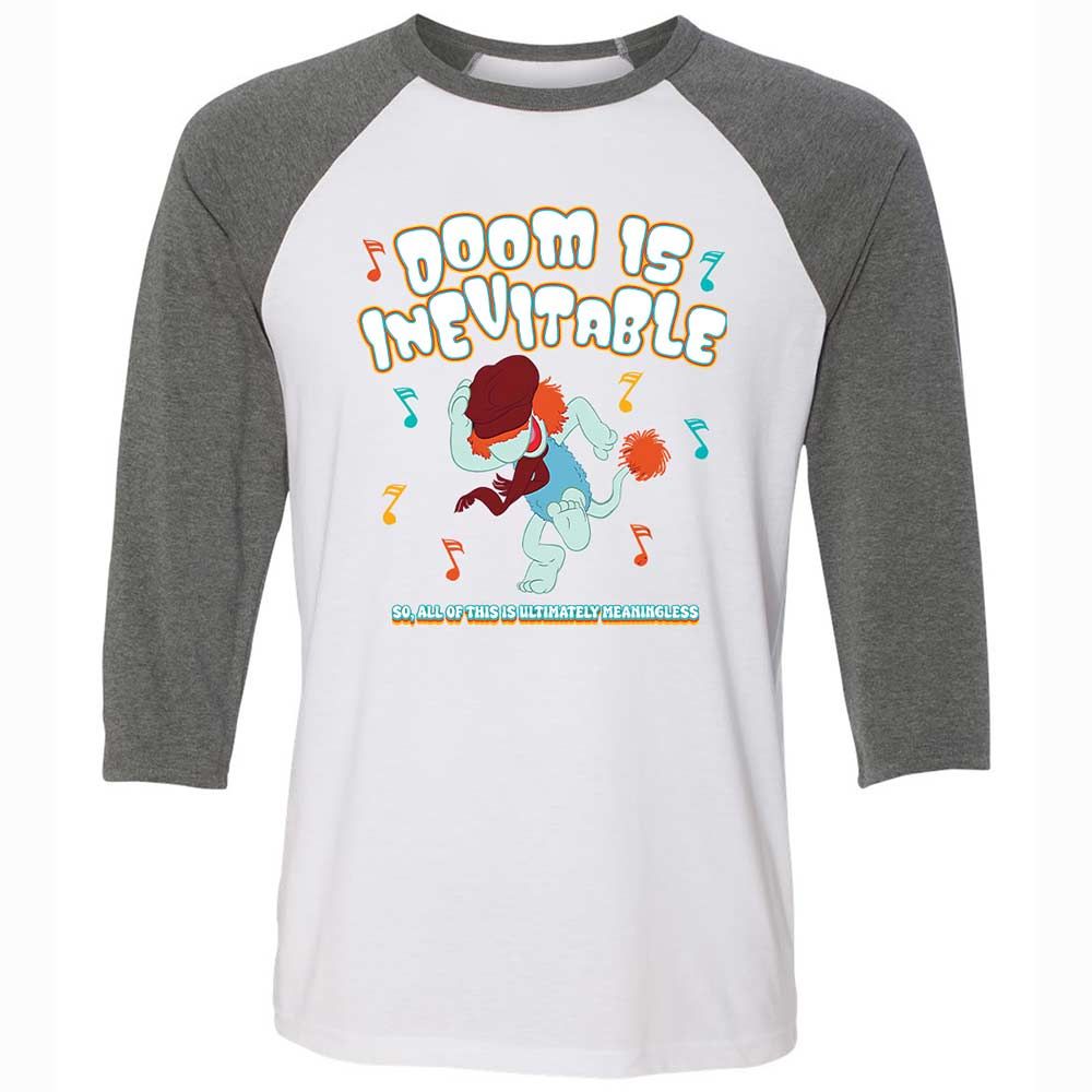 Unisex 3/4 Baseball Tee - YAFSR5BV - White/Deep Heather - 11