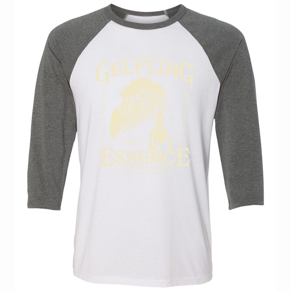 Unisex 3/4 Baseball Tee - L6ARNVE1 - White/Deep Heather - 11