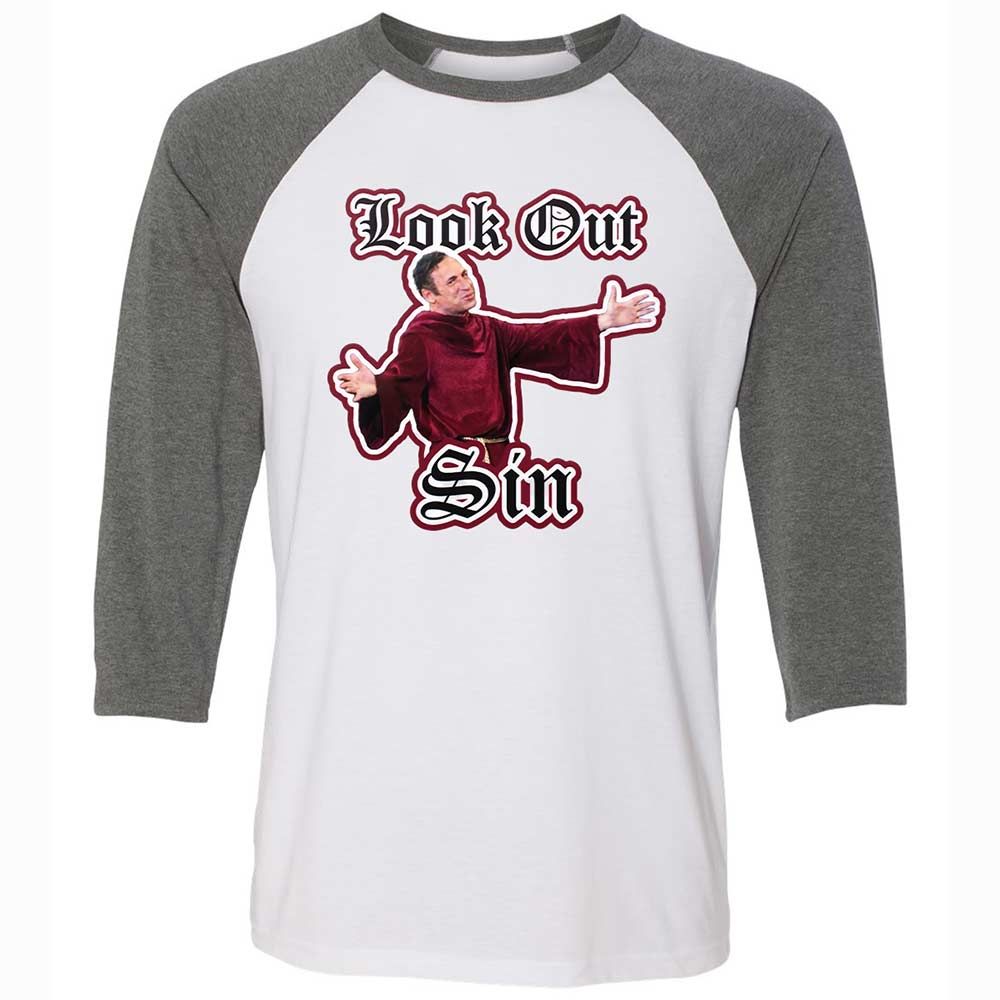 Unisex 3/4 Baseball Tee - G7PYNNEY - White/Deep Heather - 11