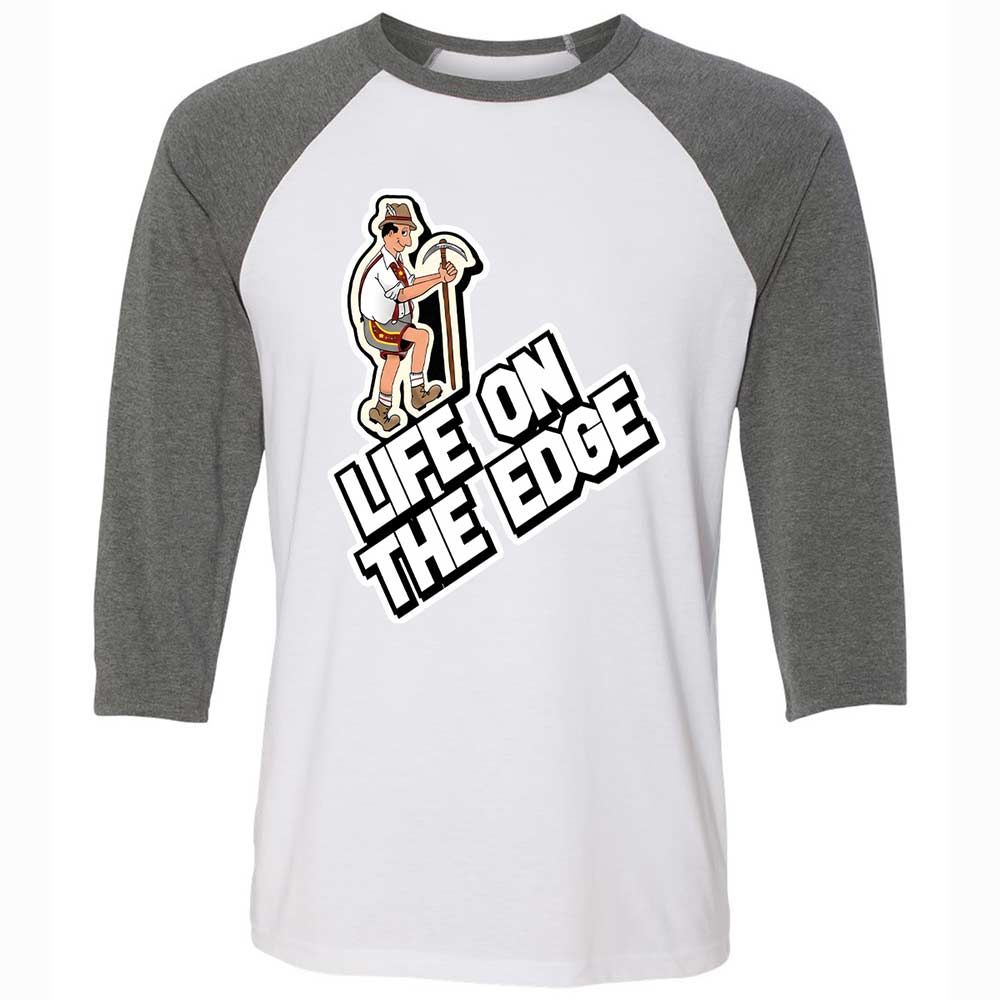 Unisex 3/4 Baseball Tee - CPBM3X4K - White/Deep Heather - 11