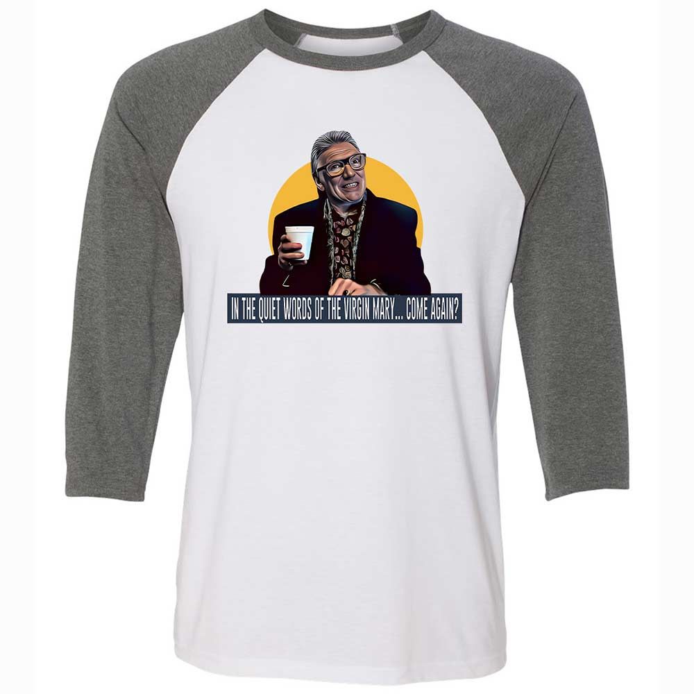 Unisex 3/4 Baseball Tee - KNQ999YY - White/Deep Heather - 11