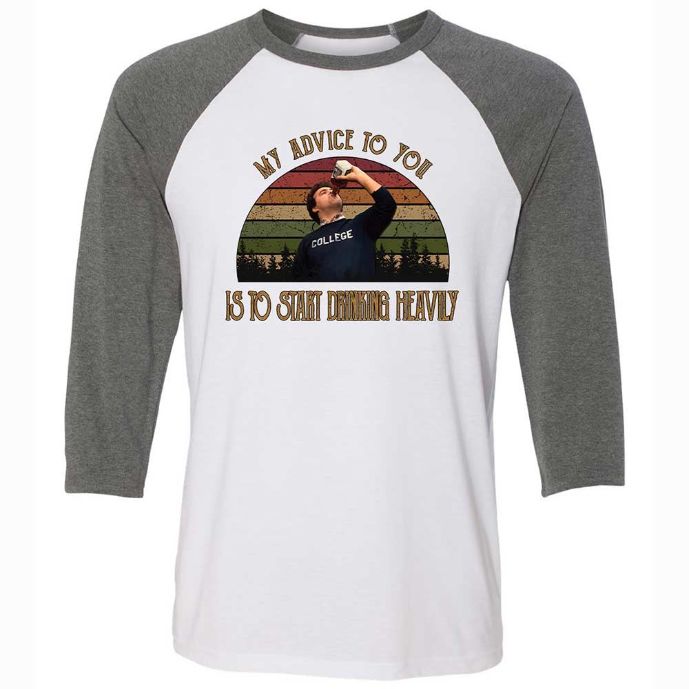 Unisex 3/4 Baseball Tee - 3CEY4N25 - White/Deep Heather - 11