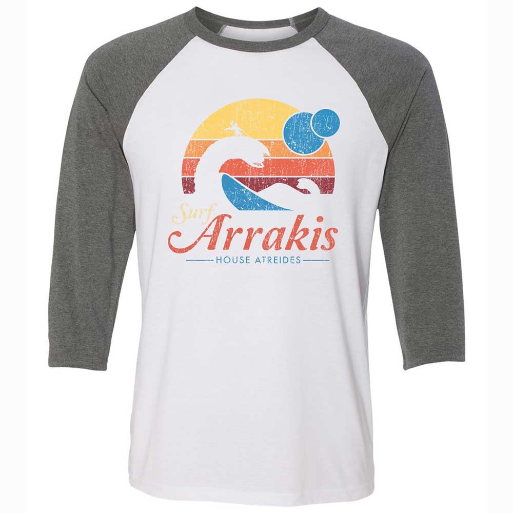 Unisex 3/4 Baseball Tee - QP913W1E - White/Deep Heather - 11