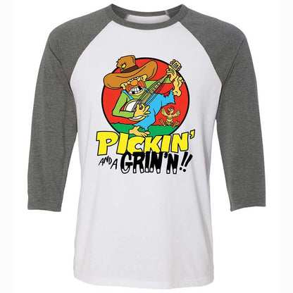 Pickin' and a Grinnin - White/Deep Heather - 11