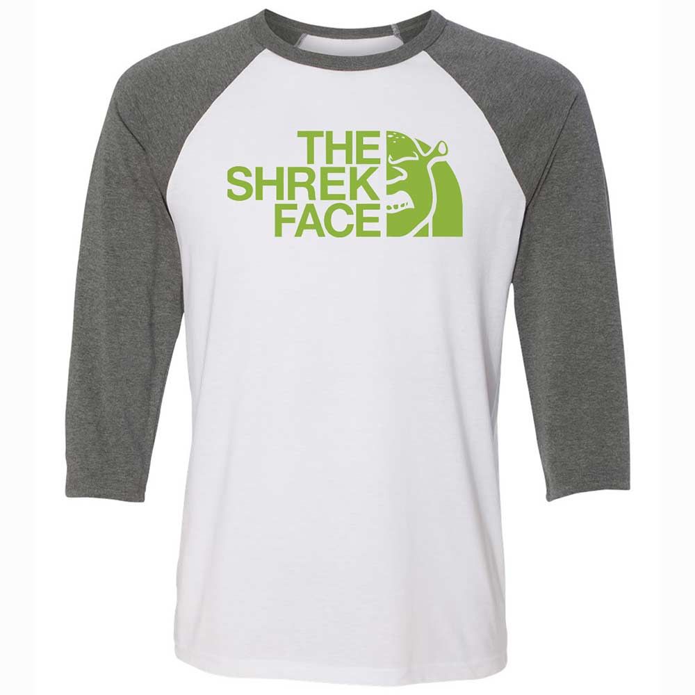 Unisex 3/4 Baseball Tee - ZHD8EP7H - White/Deep Heather - 11