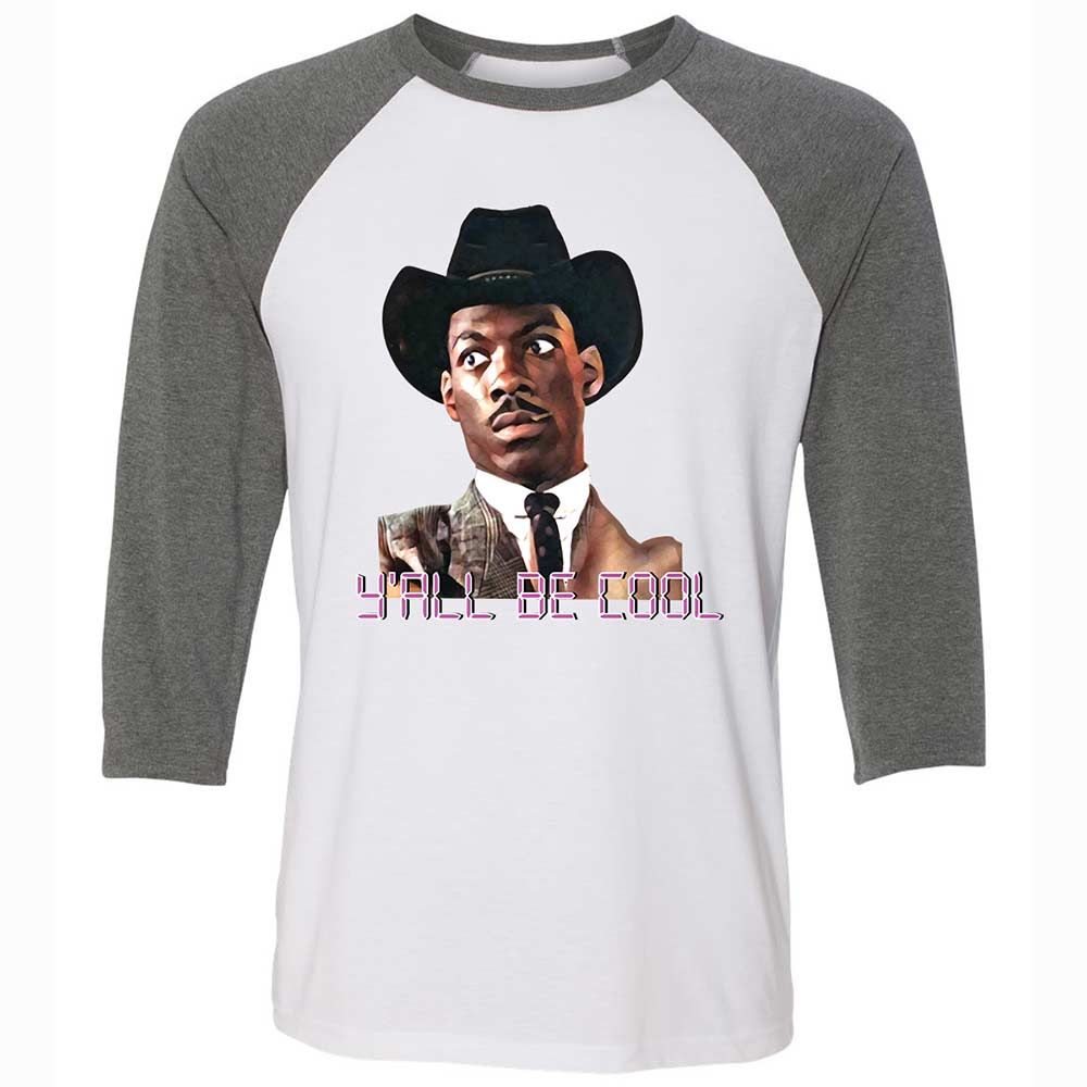 Unisex 3/4 Baseball Tee - ZHC7J4M3 - White/Deep Heather - 11