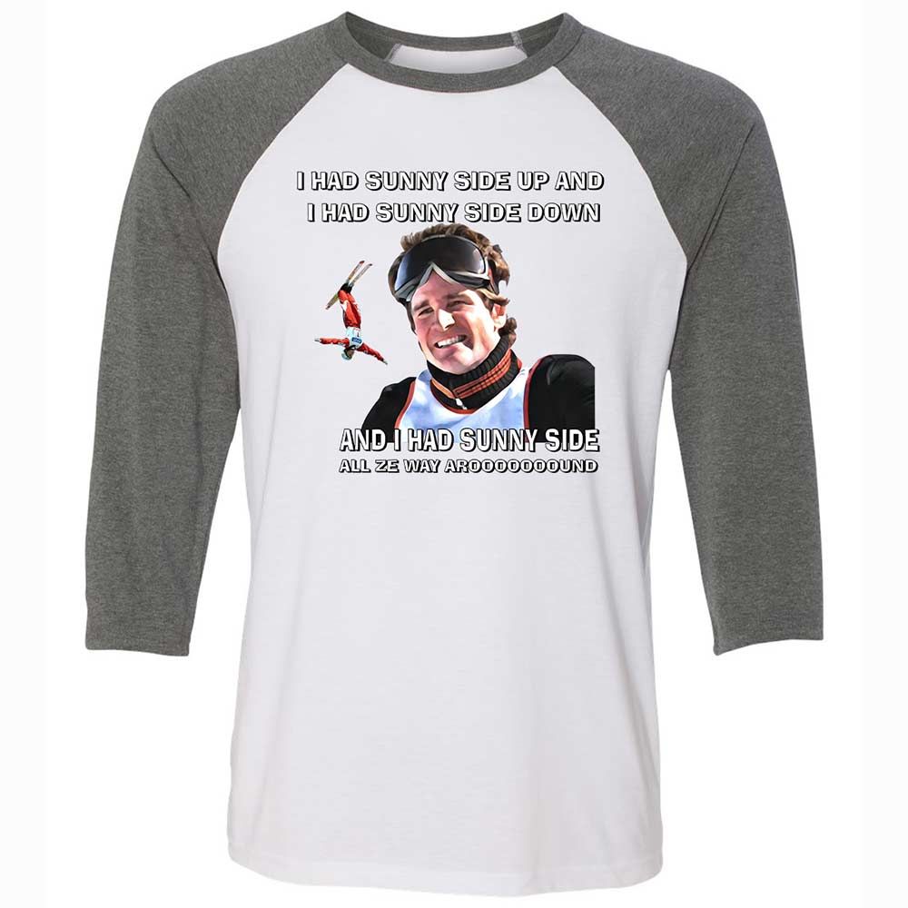 Unisex 3/4 Baseball Tee - SGWNMJJZ - White/Deep Heather - 11