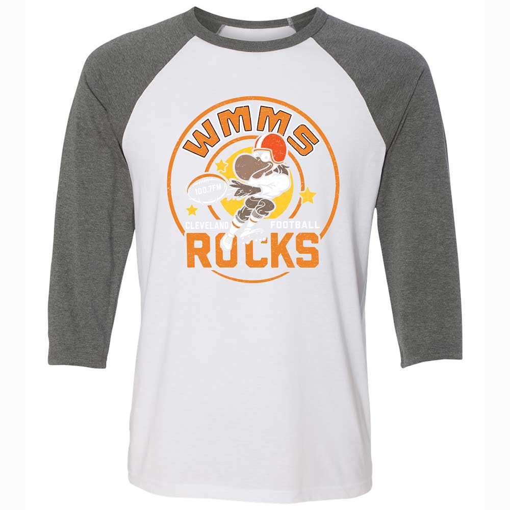 Unisex 3/4 Baseball Tee - PEVDMAJJ - White/Deep Heather - 11